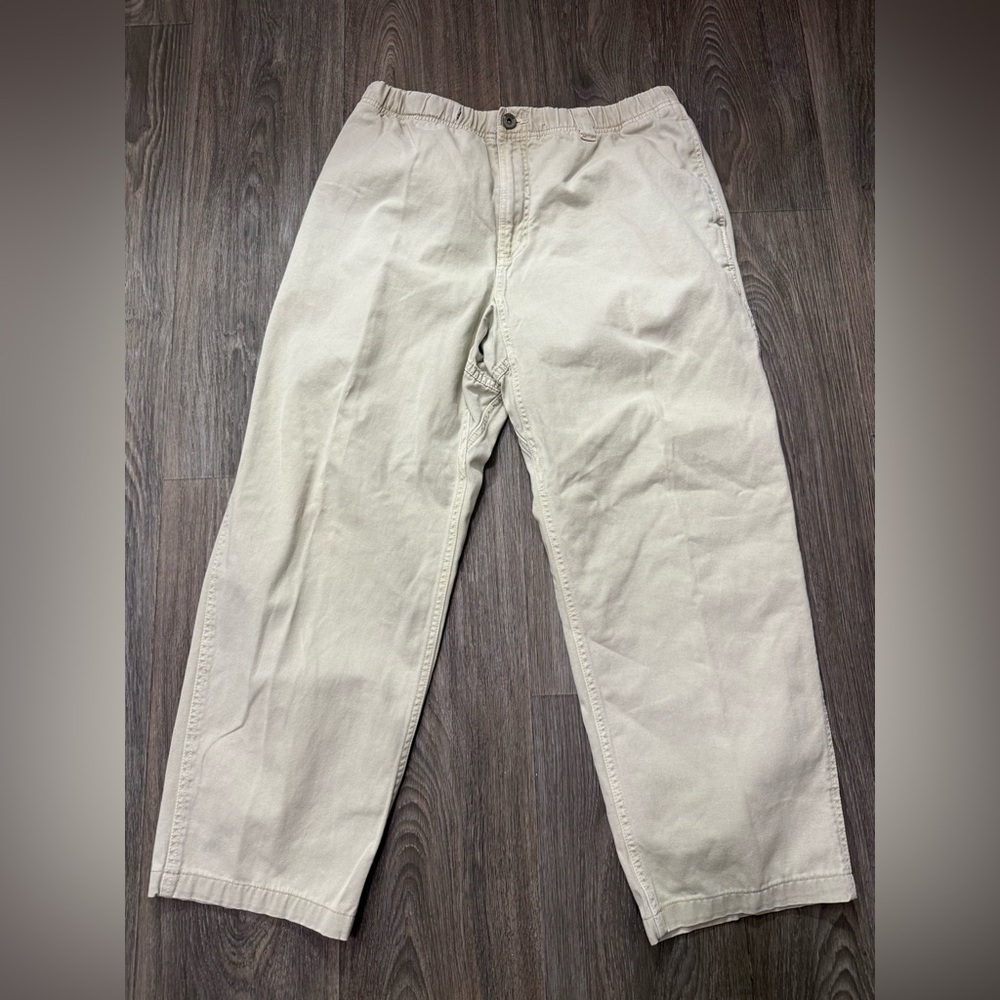 Vintage 100% Cotton Gramicci Casual Beige Stretch Pants